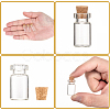 Glass Wishing Bottle Bead Containers X-CON-Q014-4