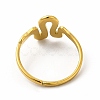 Ion Plating(IP) 304 Stainless Steel Snake Adjustable Ring for Women RJEW-B027-25G-3