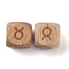Natural Wood Constellation Beads WOOD-M002-02-3