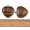 Natural Tiger Iron Pendants GG-K002-12A-14-3