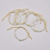 Adjustable Natural Agate Braided Bead Bracelets BJEW-F391-A07-1