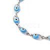 Evil Eye Plastic Link Chain Necklace NJEW-H169-03P-05-2
