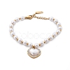 Ion Plating(IP) 304 Stainless Steel Charm Bracelets for Women BJEW-P345-04G-4
