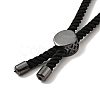 Half Finished Twisted Milan Rope Slider Bracelets LS-FIND-G032-01B-06-4