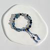 Star Handmade Porcelain & Cotton Cord Beaded Charm Bracelets FS-WGEFA71-01-3