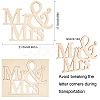 Wood Cutouts Ornaments WOOD-CN0001-007-2