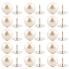 20Pcs ABS Plastic Pearl No Sewing Buttons BUTT-CY0001-22C-6