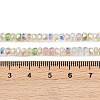 Electroplate Glass Beads Strands X-EGLA-B011-04A-04-4