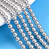 Baking Paint Pearlized Glass Pearl Bead Strands X-HY-N002-4mm-A03-1
