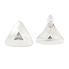 Triangle Brass Drawbench Stud Earring EJEW-L288-007S-3