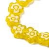 Handmade Millefiori Lampwork Beads Strands LAMP-G164-03G-3