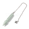 Natural & Synthetic Gemstone Pointed Dowsing Pendulums G-Q184-04P-4