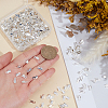 500Pcs Iron Folding Crimp Ends IFIN-CN0001-06S-3