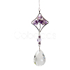 K9 Crystal Glass Big Pendant Decorations HJEW-PW0001-013A-1