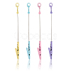 4Pcs 4 Colors Alloy Bracelet Tool Jewelry Helper Beadable Alligator Clip AJEW-SP0001-71A-6