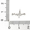 201 Stainless Steel Laser Cut Connector Charms STAS-R133-02P-02-3