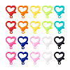 120Pcs 10 Colors Plastic Lobster Claw Clasps KY-YS0001-05-1