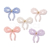 Butterfly Brass with Glass Cabochons PALLOY-JF02869-1