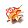 Ocean Themed Hand Painted Ceramic Porcelain Pendants PR-CBA0027-05G-05-2