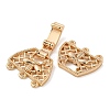 Brass Fold Over Clasps KK-N254-117G-02-2
