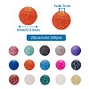 300Pcs 15 Colors Natural Crackle Agate Beads G-TA0001-26-7