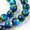 Handmade Silver Foil Glass Lampwork Beads LAMP-P051-M02-12mm-2