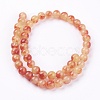 Two Tone Natural Jade Bead Strands X-G-R165-8mm-02-2