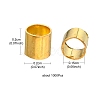 Brass Crimp Beads KK-YW0002-02G-5