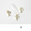 Alloy Rhinestone Cabochons MRMJ-T056-93G-P-1