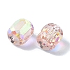 AB Color Plated Glass Beads GLAA-F108-12B-14-2