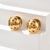 304 Stainless Steel Rhinestone Hoop Earrings EJEW-M041-01G-05-3