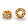 Alloy Rhinestone European Beads CPDL-H997-3-5