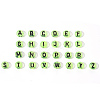Transparent Light Green Acrylic Beads TACR-YW0001-09B-2