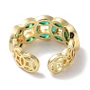 Brass Micro Pave Cubic Zirconia Cuff Rings RJEW-G310-20G-3