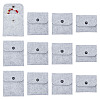 AHADERMAKER 12Pcs 4 Styles Portable Felt Card Cover Bag ABAG-GA0001-21B-1