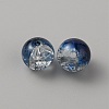 Two Tone Transparent Crackle Glass Beads GLAA-WH0038-15G-2