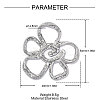 304 Stainless Steel Pendants STAS-OY019-04P-2