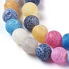 Natural Weathered Agate Beads Strands X-G-P414-A07-2