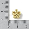 Rack Plating Brass Micro Pave Clear Cubic Zirconia Beads KK-A220-11B-G-3