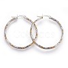304 Stainless Steel Hoop Earrings EJEW-P173-09GP-1