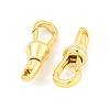 Brass Swivel Lobster Claw Clasps KK-K382-06G-2
