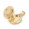 Brass Micro Pave Cubic Zirconia Locket Pendants KK-A161-40A-G-3