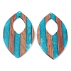 Resin & Walnut Wood Pendants X-RESI-R428-06-2