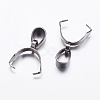 Non-Tarnish 304 Stainless Steel Pinch Bails X-STAS-K146-090-4x16-1