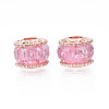 Rack Plating Alloy European Beads MPDL-N039-199-02RG-1