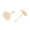 Brass Studs Earrings Finding KK-K383-05A-G-2