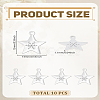 10Pcs 201 Stainless Steel Charms STAS-LP0003-49-2