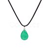 Drop Gemstone Pendants G-PH0026-08-4