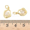 Brass Micro Pave Cubic Zirconia Pendants KK-Z120-12G-3
