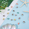 24Pcs 6 Colors Handmade Printed Porcelain Beads PORC-HS0001-01-5